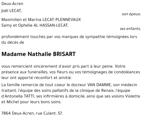 Nathalie BRISART
