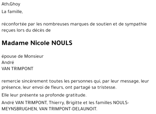 Nicole NOULS