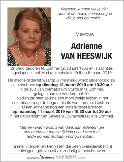 Adrienne Van Heeswijk