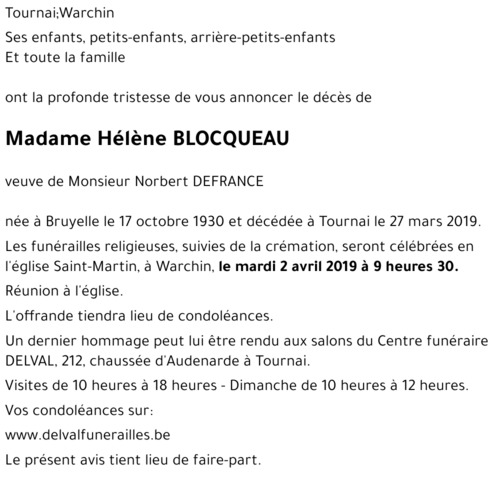 Hélène BLOCQUEAU