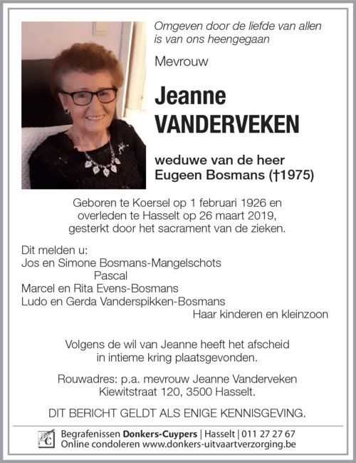 Jeanne Vanderveken