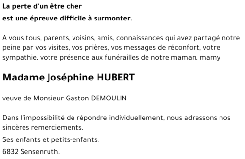 Joséphine HUBERT