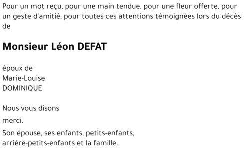 Léon DEFAT 