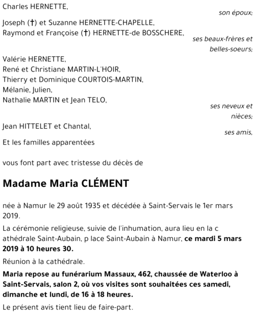 Maria CLÉMENT