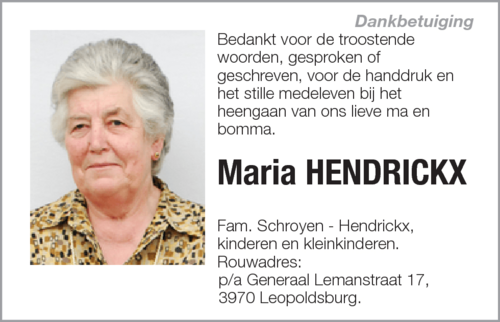 Maria Hendrickx