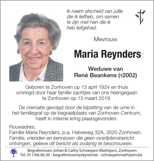 Maria Reynders