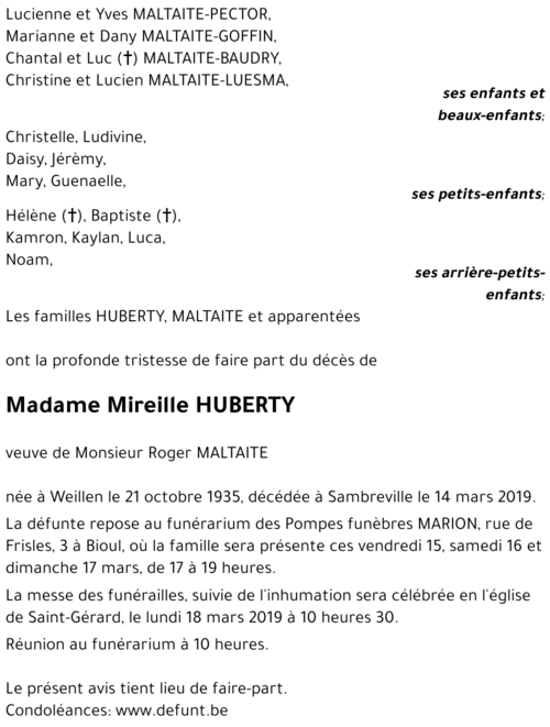 Mireille HUBERTY