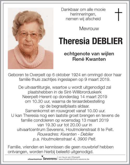 Theresia Deblier