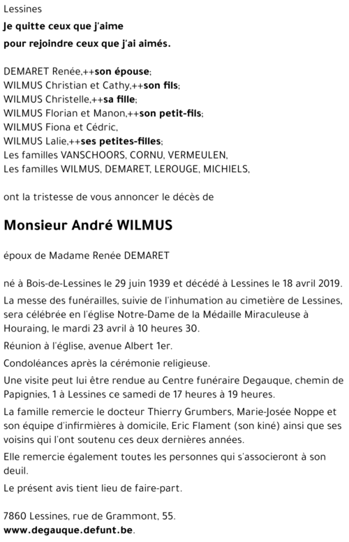 André WILMUS