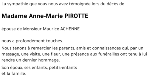 Anne-Marie PIROTTE