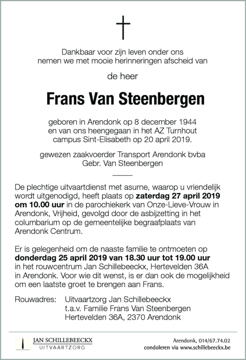 Frans Van Steenbergen
