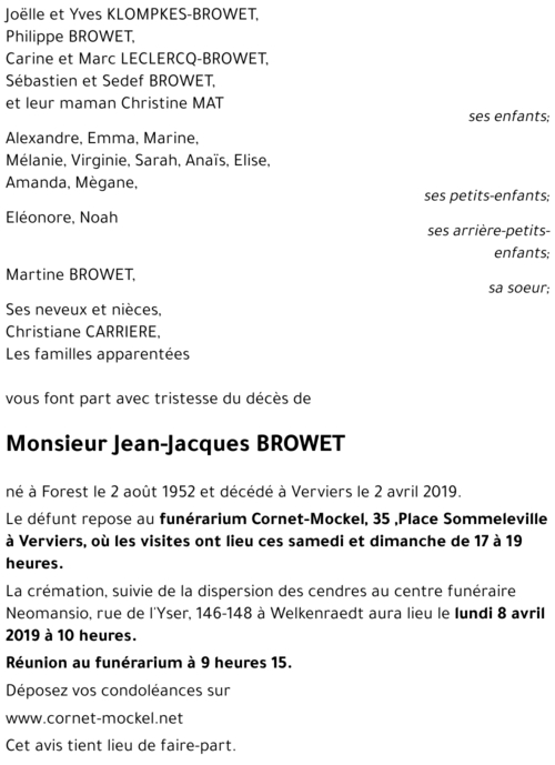 Jean-Jacques BROWET