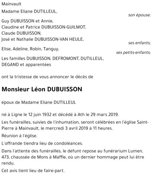 Léon DUBUISSON