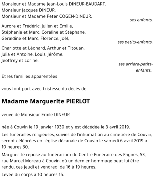 Marguerite PIERLOT