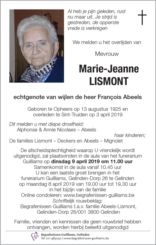 Marie-Jeanne Lismont