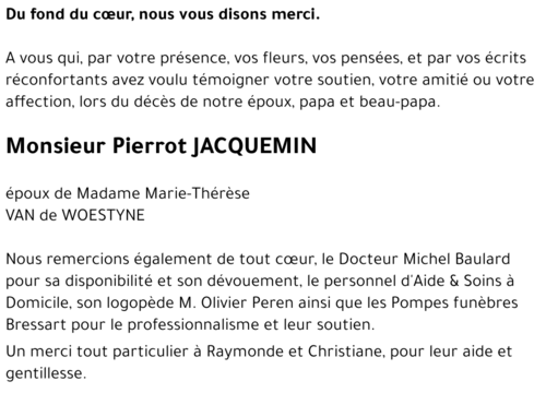 Pierrot JACQUEMIN 