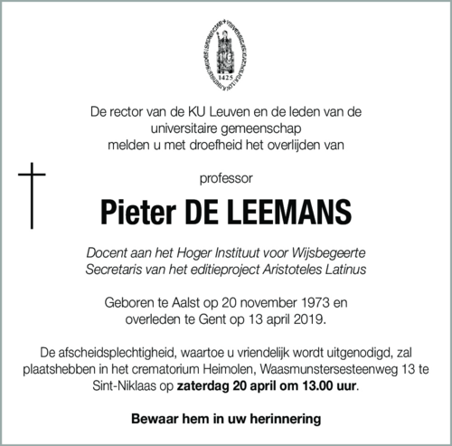 Pieter De Leemans