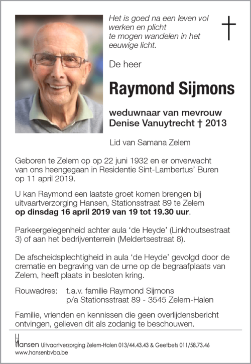 Raymond SIJMONS