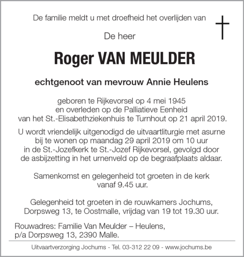 Roger Van Meulder