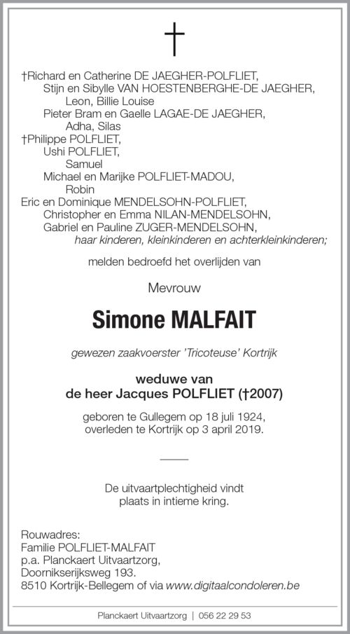 Simone MALFAIT