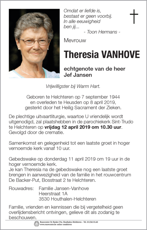 Theresia Vanhove