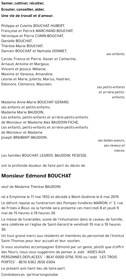 Edmond BOUCHAT
