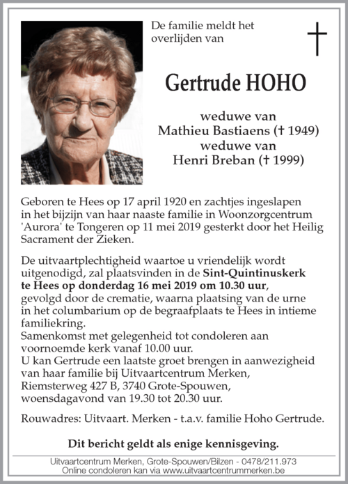 Gertrude Hoho