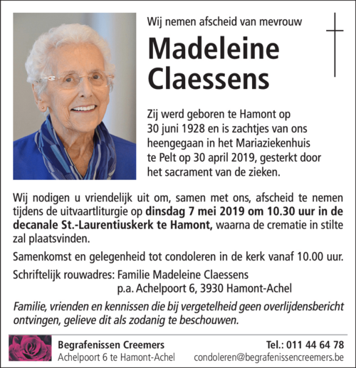 Madeleine Claessens