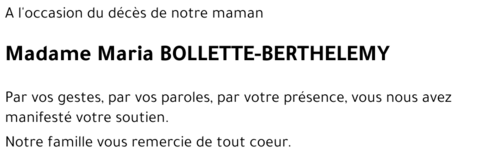 Maria BERTHELEMY
