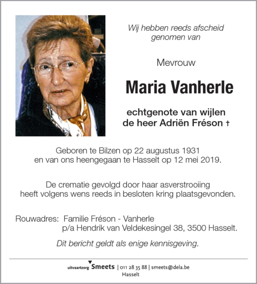 Maria Vanherle