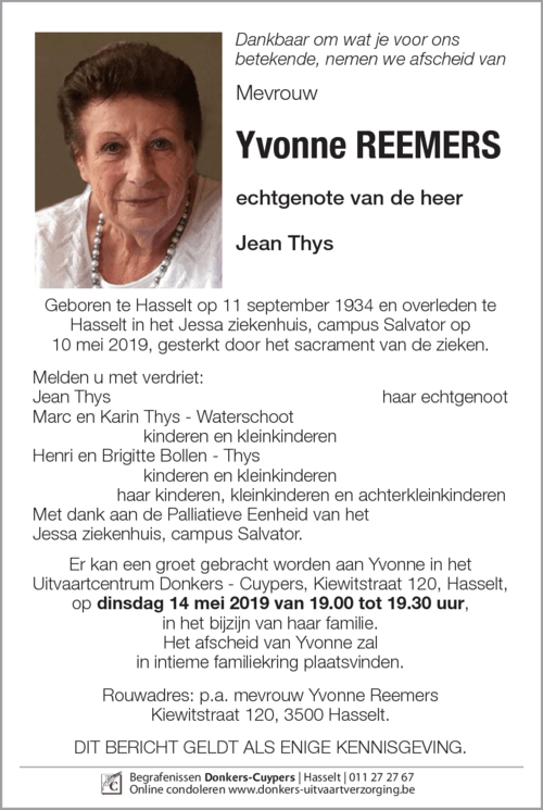 Yvonne Reemers