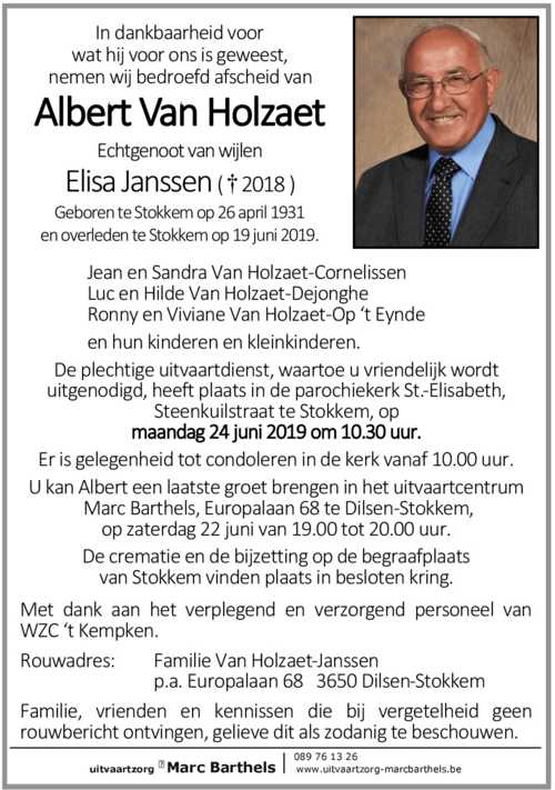 Albert Van Holzaet
