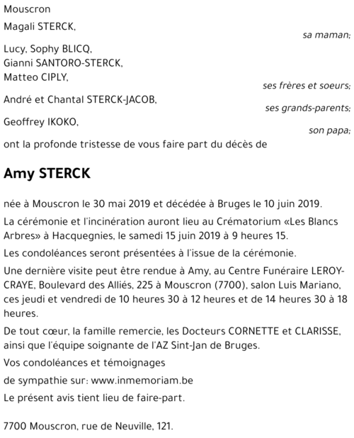 Amy STERCK