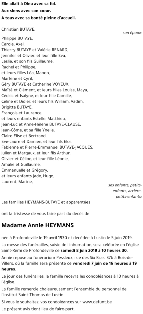 Annie HEYMANS