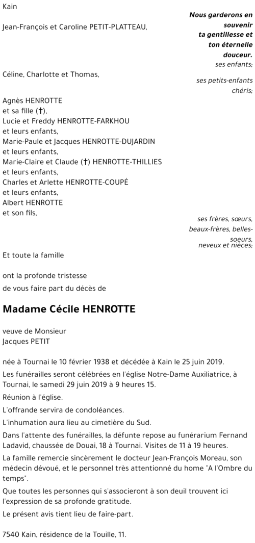 Cécile HENROTTE