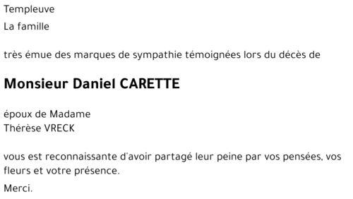 Daniel CARETTE