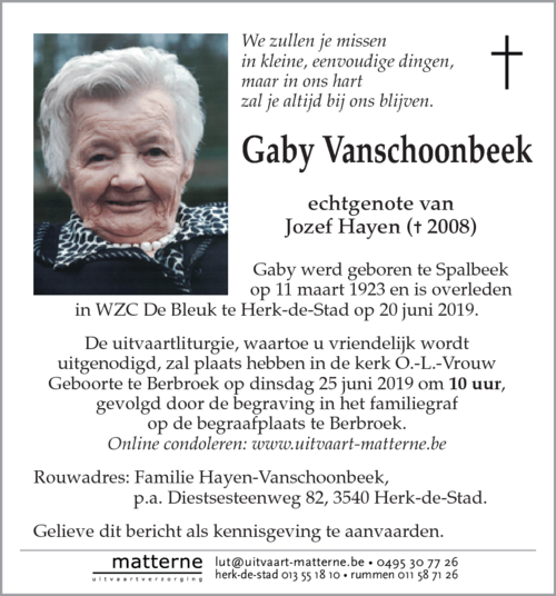 Gaby Vanschoonbeek