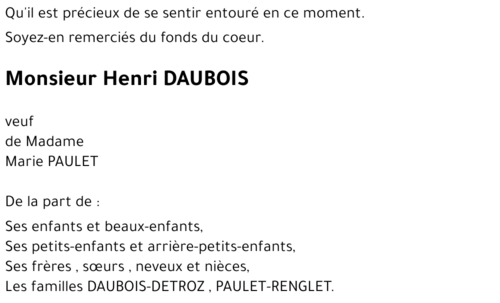 Henri DAUBOIS