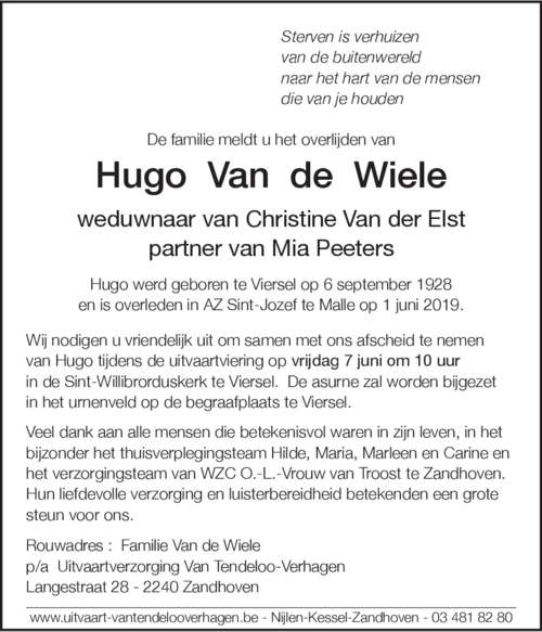 Hugo Van de Wiele