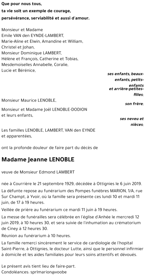 Jeanne Lenoble