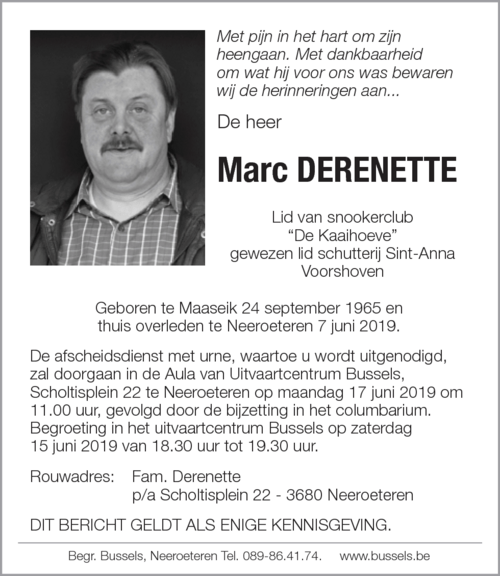Marc DERENETTE