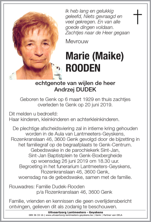 Marie ROODEN