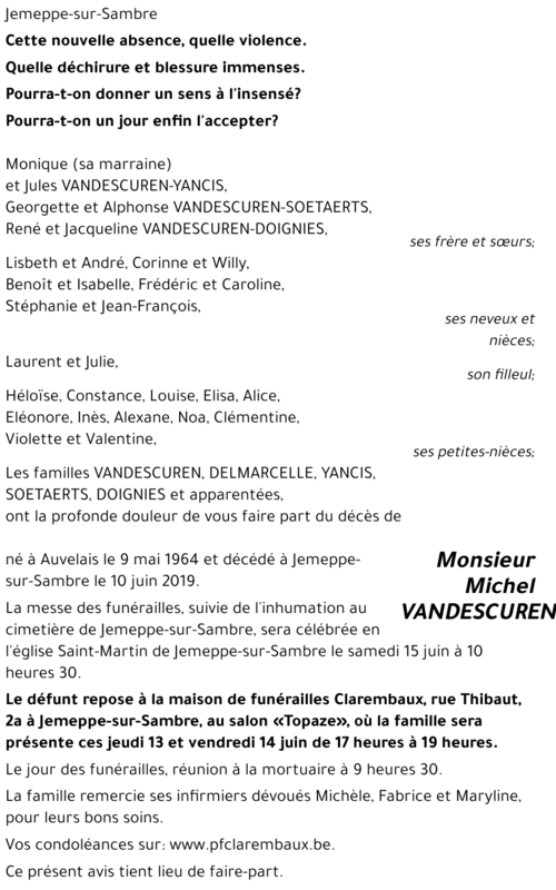 Michel VANDESCUREN