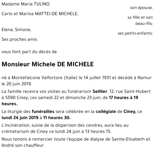 Michele DE MICHELE