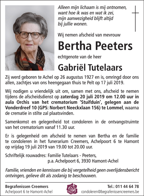 Bertha Peeters