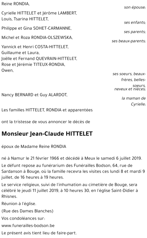 Jean-Claude HITTELET
