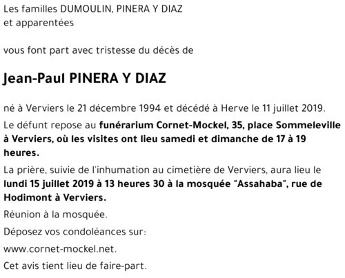 Jean-Paul PINERA Y DIAZ