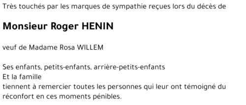 Roger HENIN