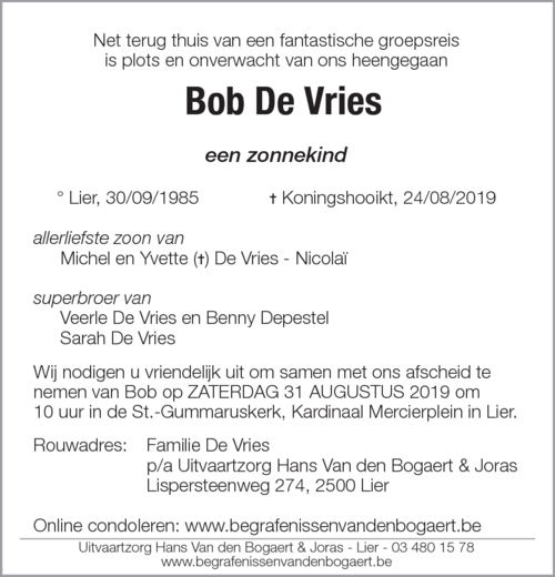 Bob De Vries