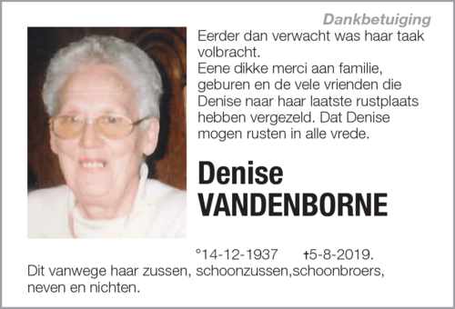 Denise Vandenborne